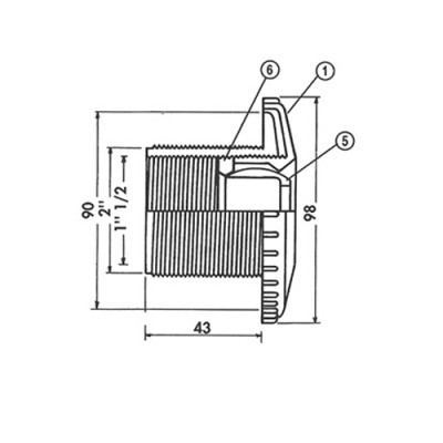 Форсунка стеновая Hayward 3312 2