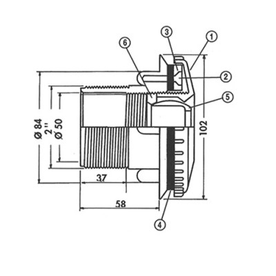 Форсунка стеновая Hayward 3315 2