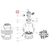 Кран шестиходовой Emaux 1.5'' с верхним подключением Т/MFV (88281550B)