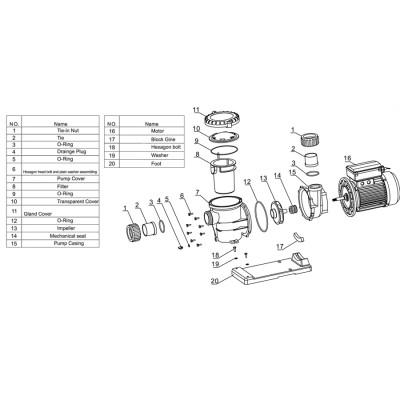 Насос Aquaviva LX STP200T (380В, 24 м3/ч, 2HP)