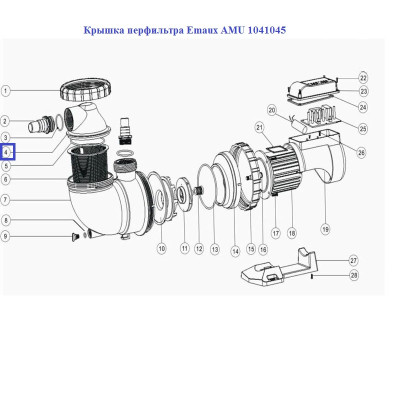 Крышка префильтра насоса Aquaviva AMU 1041045