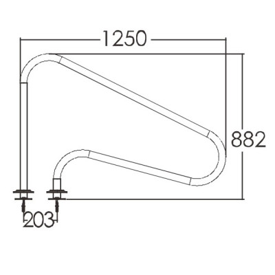 Поручень для бассейна Aquaviva ARG-F