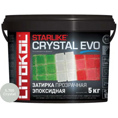 Затирочная смесь Litokol STARLIKE CRYSTAL EVO S.700, 5 кг
