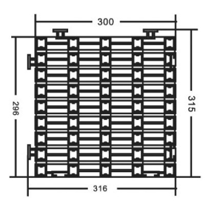 Коврик резиновый Aquaviva DE3030 зеленый