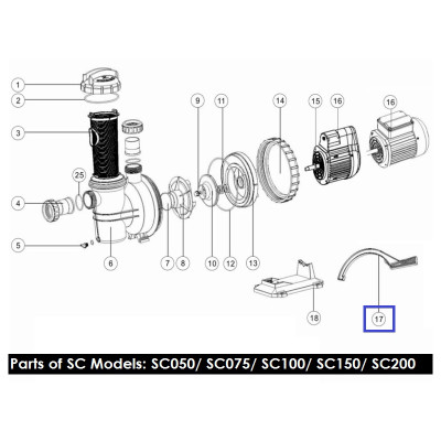 Ключ открытия для насосов Aquaviva SC 01021022