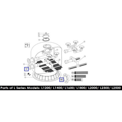 Фланец соединительный для Aquaviva L2300-2500 (1151099)