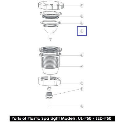 Лампа запасная 04011016 цветная для Aquaviva LED-P50