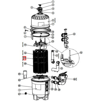 Фильтрующий элемент Hayward (DEX2400DA)