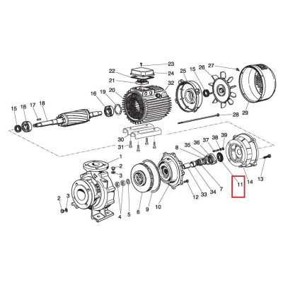 Капельный лоток для насосов Saer IR4P Cast iron (54300161)