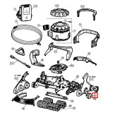 Комплект протекторов для колес робота-пылесоса Hayward AquaVac 600/650. (RCX361404234PK6)