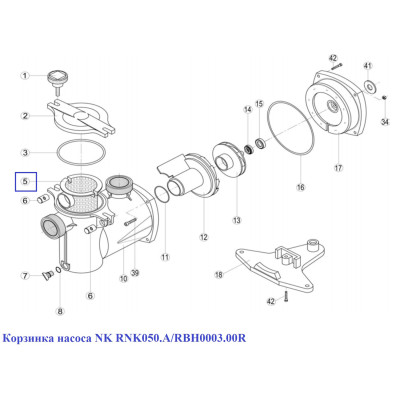 Корзинка насоса NK RNK050.A/RBH0003.00R