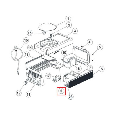 Плата контроля хлоратора Aquaviva SSC50 PCB Ver5.6